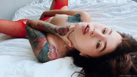 Misha Cross - Misha Cross All Alone Fucking Her Asshole With A Glass Dildo! - photo 1 of 1