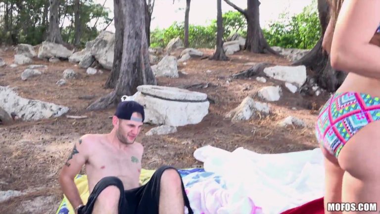 Adrian Maya - Adrian Maya And Gia Paige In String Bikinis Getting Fucked By The Lake! - photo 1 of 1