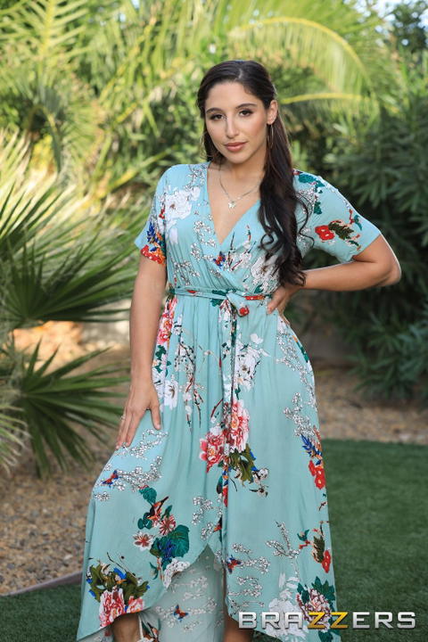 Bella Danger - Abella Danger Lets Him Look Up Her Dress Before Sitting On His Cock! - photo 1 of 24