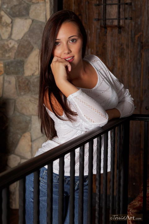 Jenna Sativa - Jenna Sativa Takes Off Her Tight Blue Jeans, Bra And Panties! - photo 1 of 1