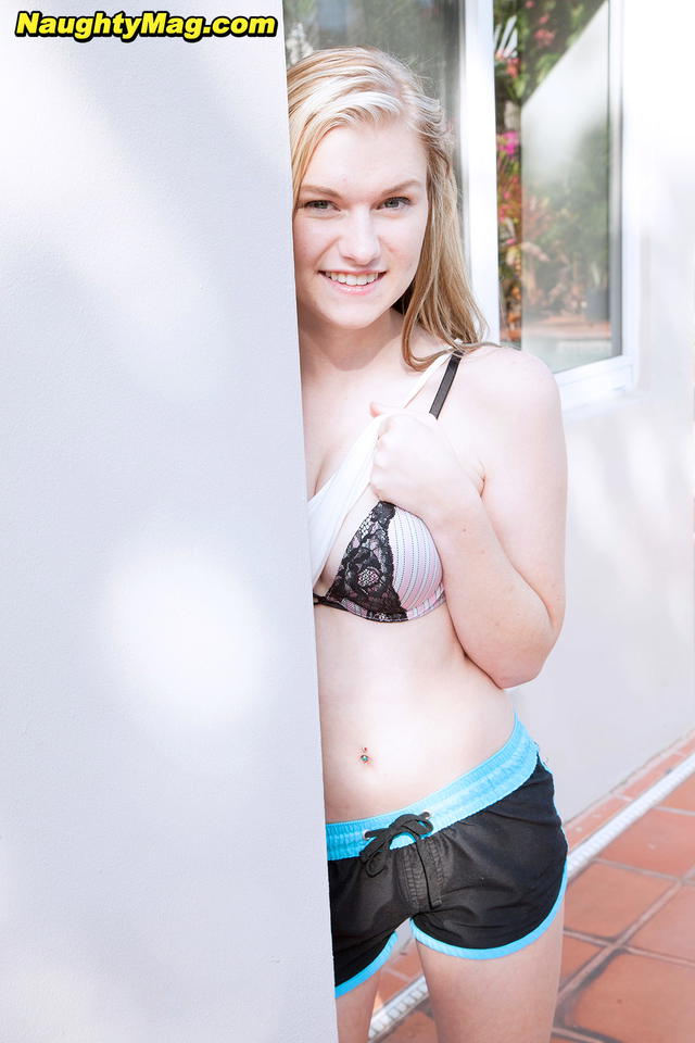 Jessie Young Strips Her Clothes Out Back!
