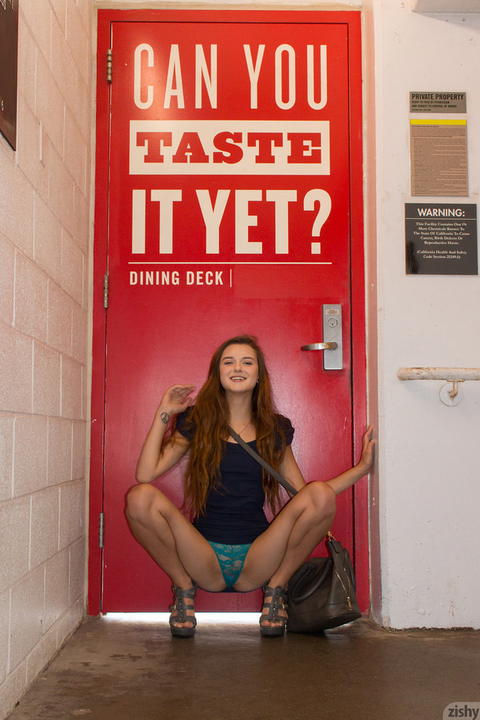 Alex Mae - Alex Mae Opens Her Legs And Gives You A Great Panty Shot! - photo 1 of 1