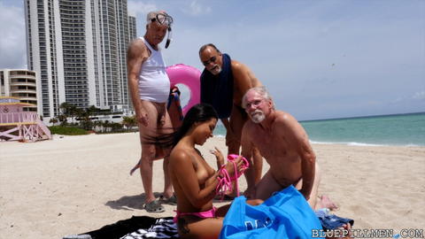 Nikki Kay - Nikki Kay Fucking Three Really Old Guys! - photo 1 of 1