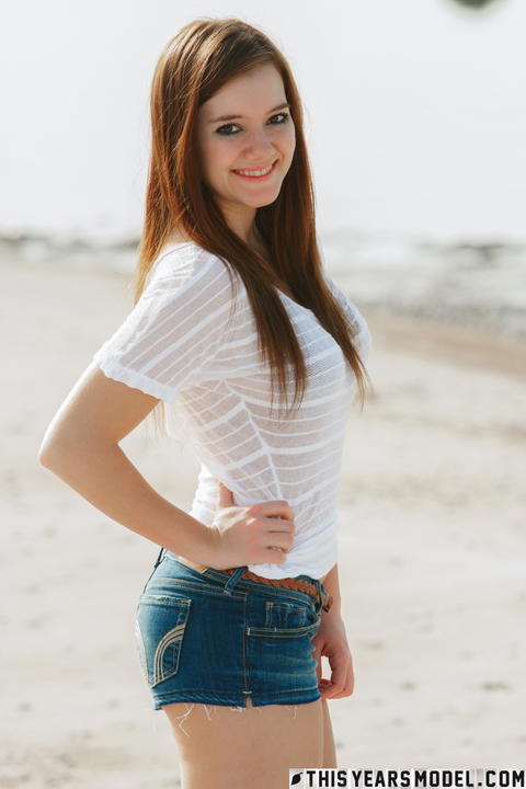 This Years Model - Emily French In Booty Shorts And Very Busty! - photo 1 of 1