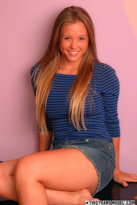 This Years Model - Dawson Miller In A Mini Skirt And Top, No Bra And Panties! - photo 1 of 10