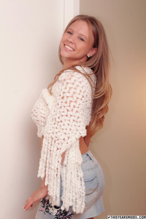 This Years Model - Dawson Miller Takes Off Her Top And Mini Skirt! - photo 2 of 10