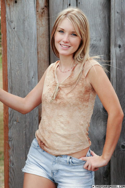 This Years Model - Jewel In And Out Of Her Jean Shorts! - photo 1 of 1