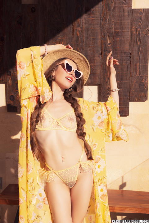 This Years Model - Amber Amora Soaking Up The Morning Sun! - photo 1 of 1