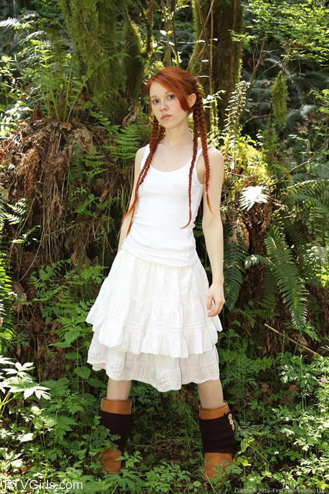 Dolly Little - Dolly Little Is Out In The Woods In Just Her Uggs! - photo 1 of 1