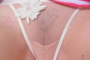 Ella Nova In And out Of Her Sheer Panties!