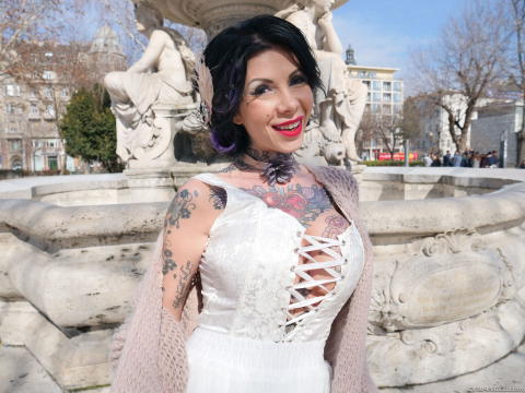 Megan Inky - Megan Inky In Her Best Lingerie Doing A Double Penetration Sex Scene! - photo 1 of 1