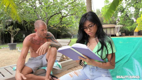 Ember Snow - Ember Snow Is Trying To Study, But Has Sex Instead! - photo 1 of 1